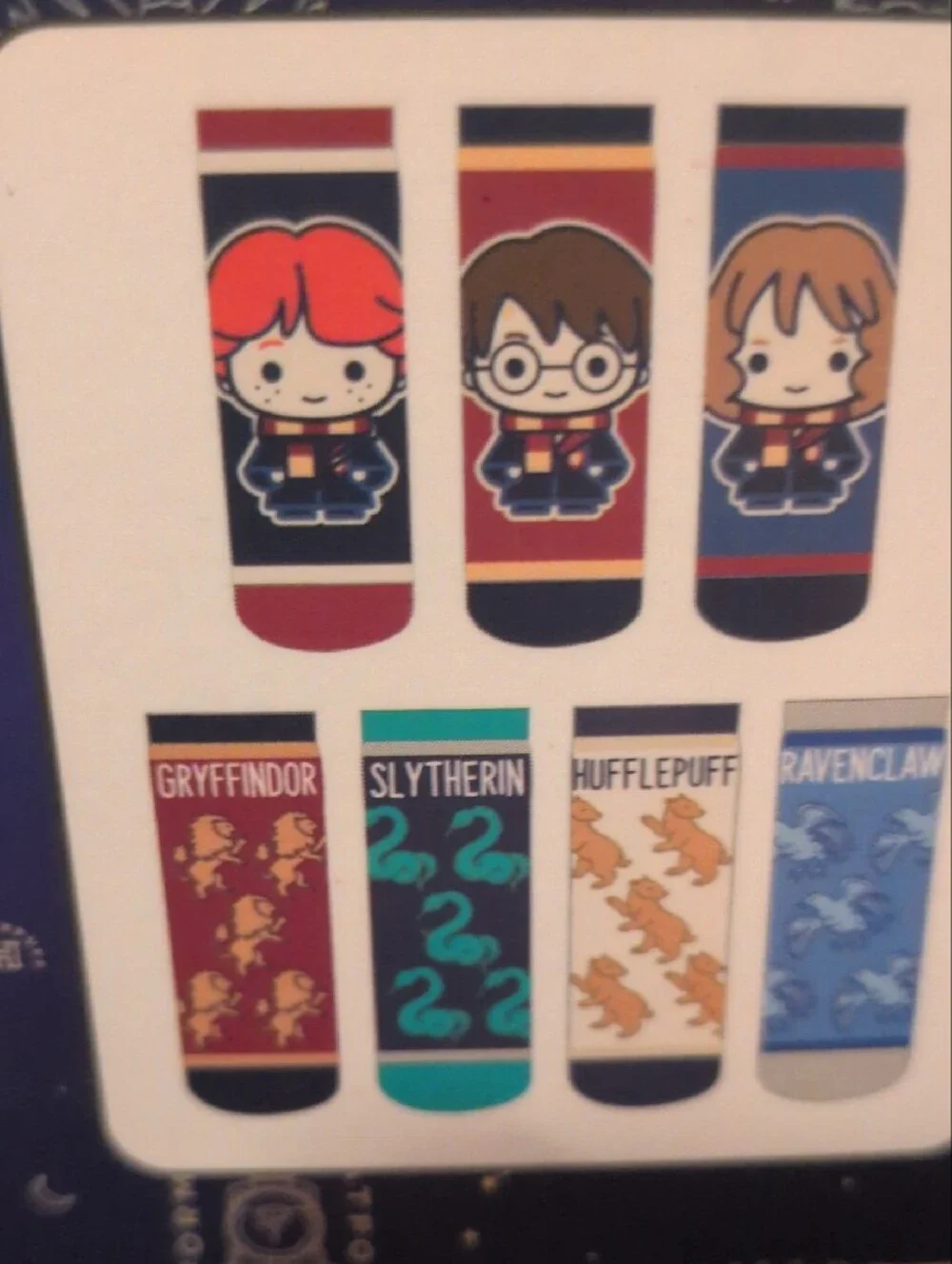 Warner Bros. Harry Potter 7-Pack Cozy Women's Socks - Black, Orange, Blue, Green